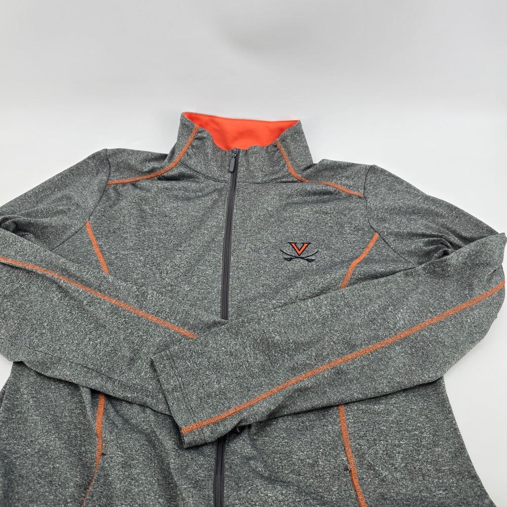 Cutter & Buck Jacket Women Virginia Cavaliers DryTec Gray Orange Large